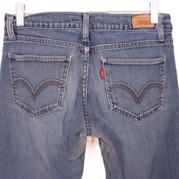 Levis Too Superlow 524 Faded Denim Jeans, Size 5M - Picture 7 of 8